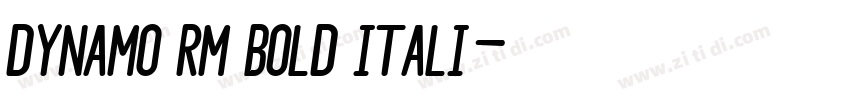 Dynamo RM Bold Itali字体转换